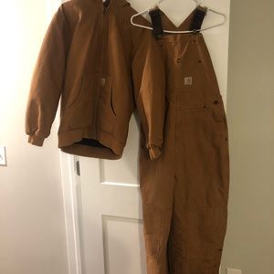 Carhartt jacket and matching overalls